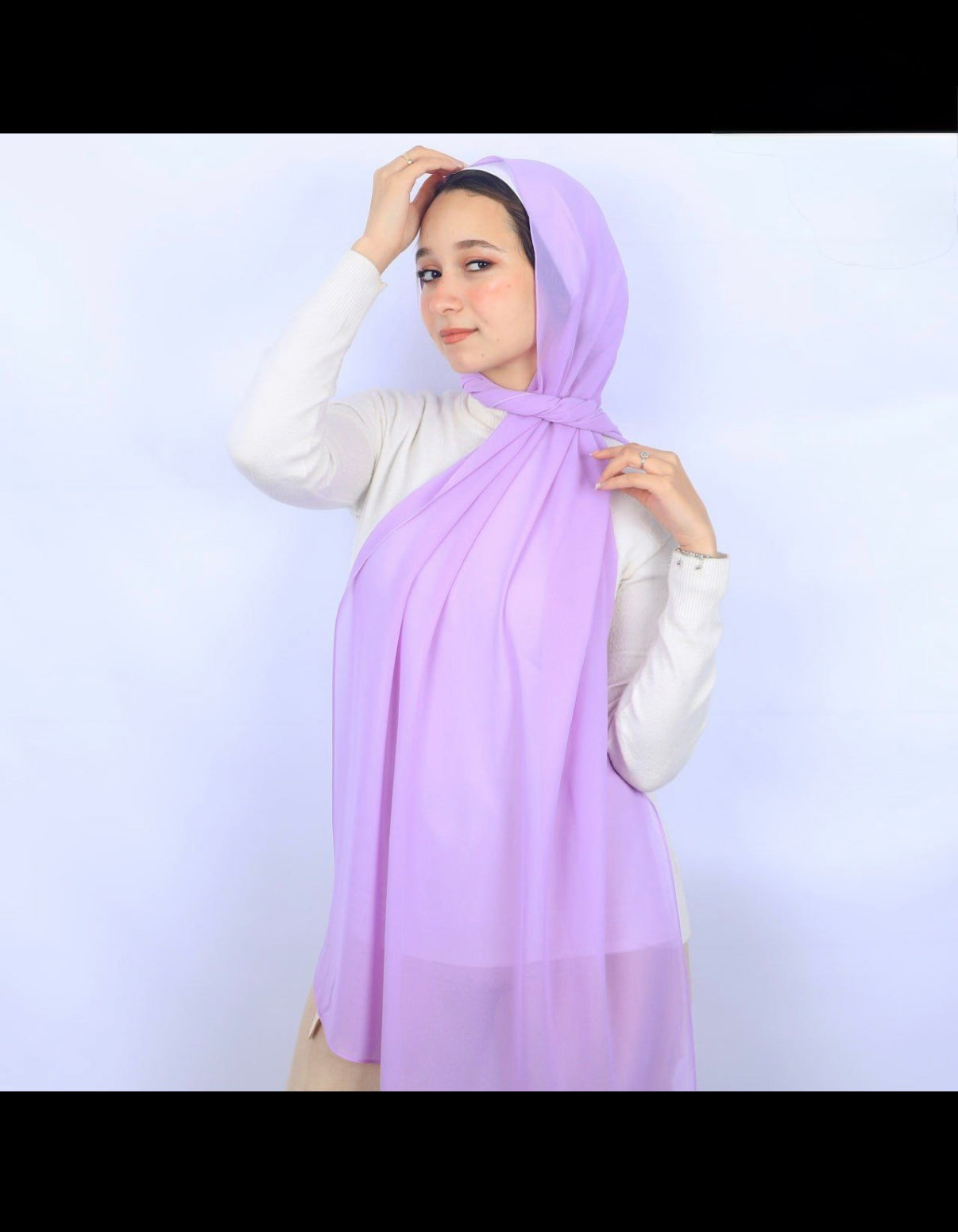 Chiffon hijab nonslip