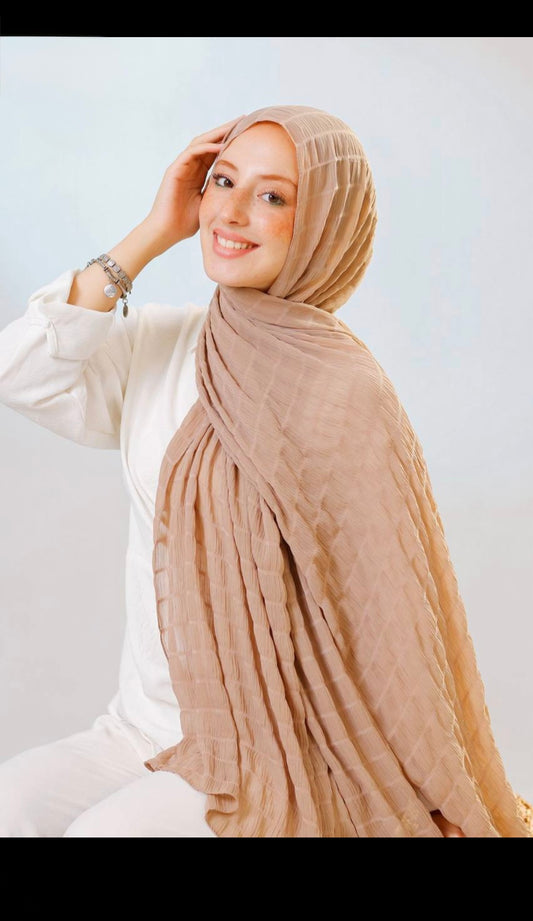 Bubble stretching chiffon