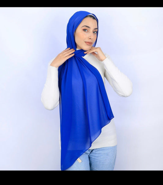Chiffon hijab none slips