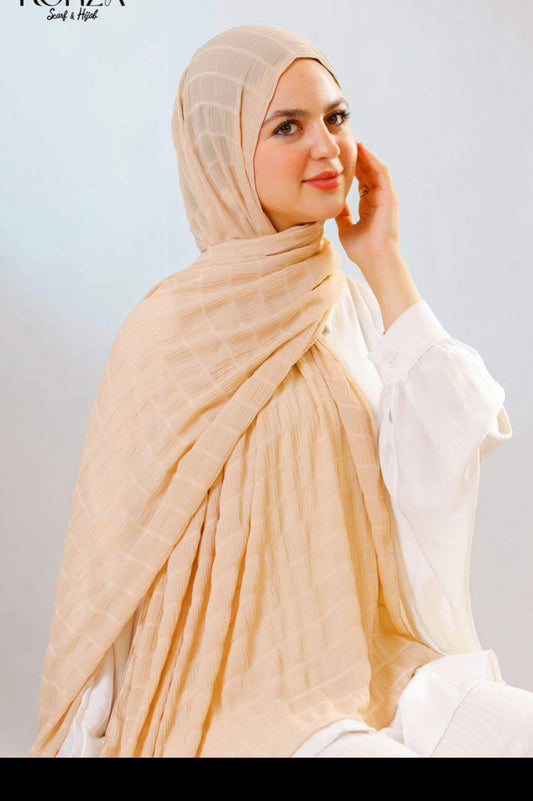 Bubble stretching chiffon