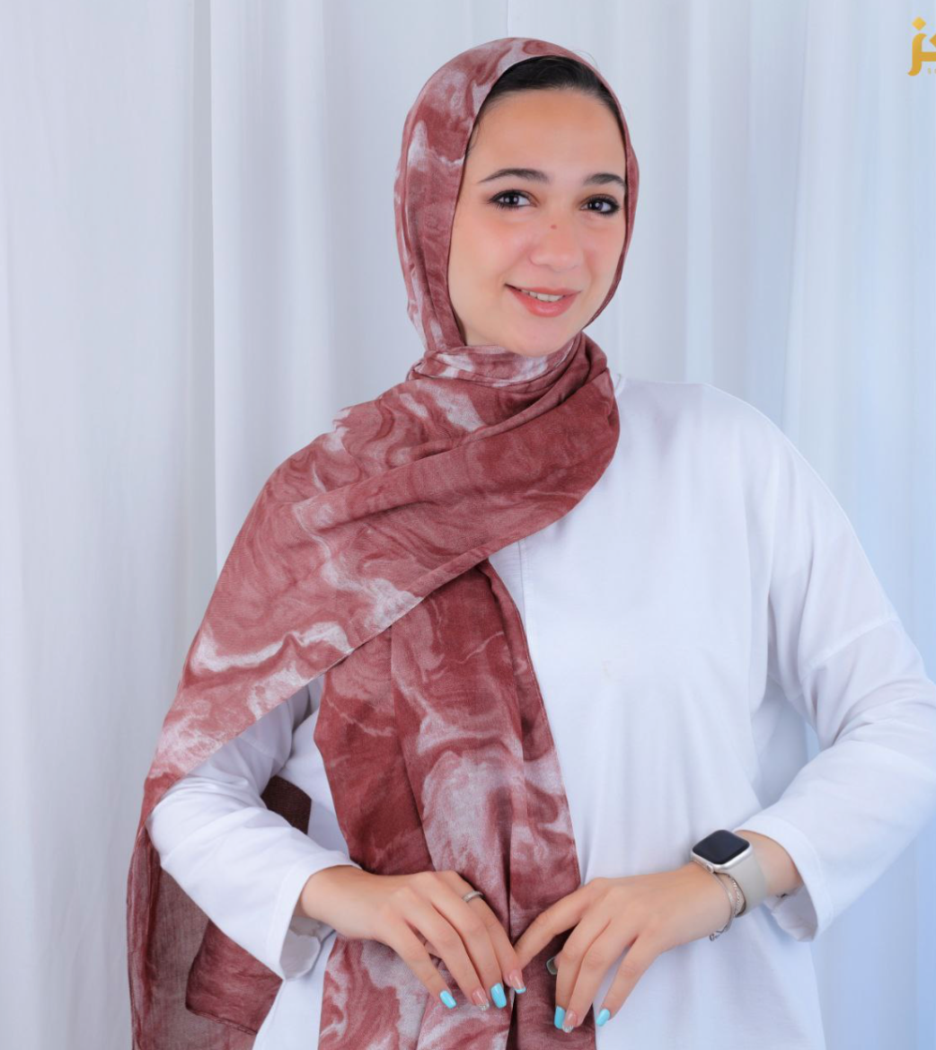 Marble model hijab
