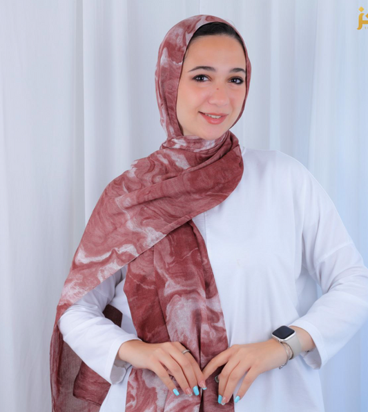 Marble model hijab