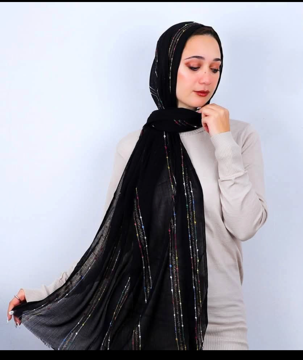 Black model hijab