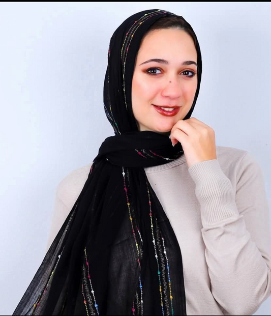 Black model hijab