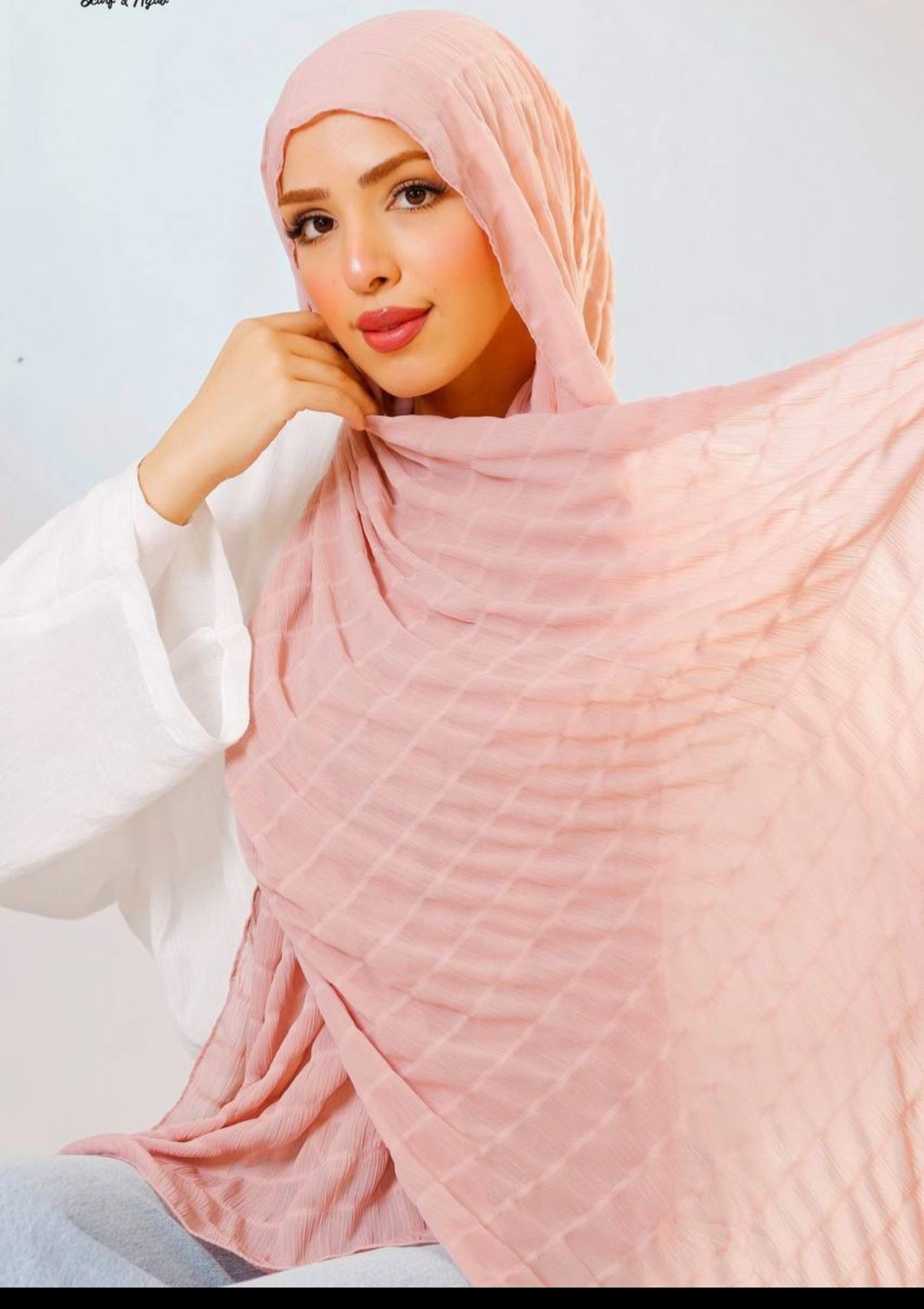 Bubble stretching chiffon