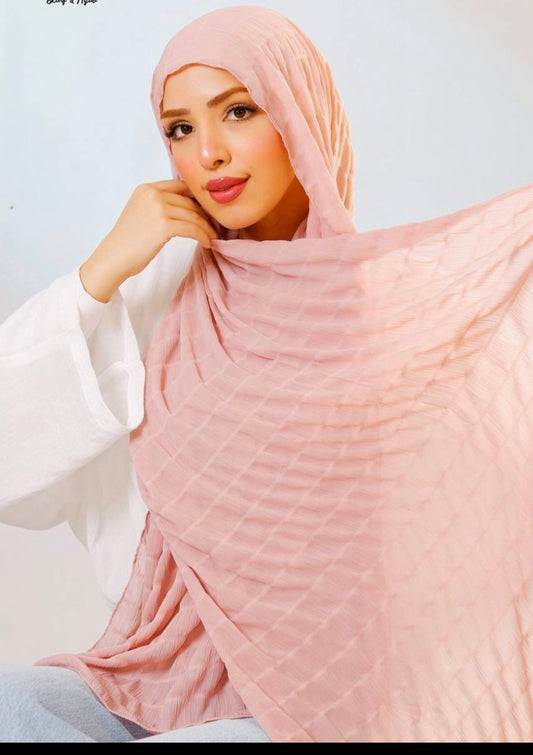 Bubble stretching chiffon