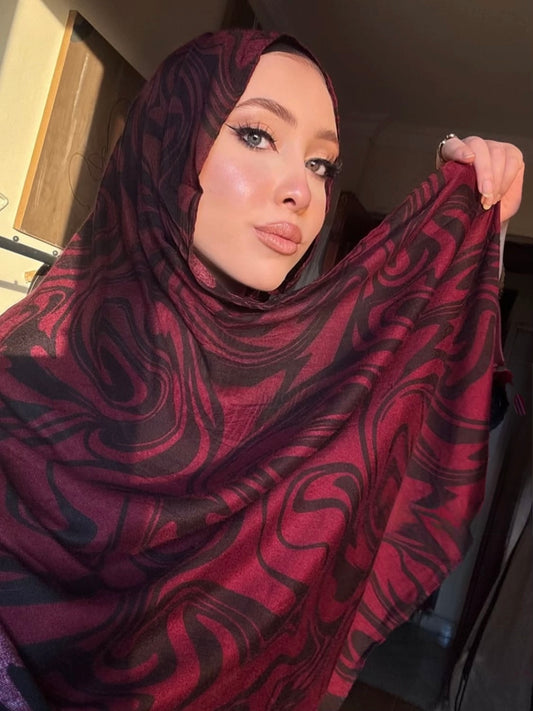 Marble model hijab