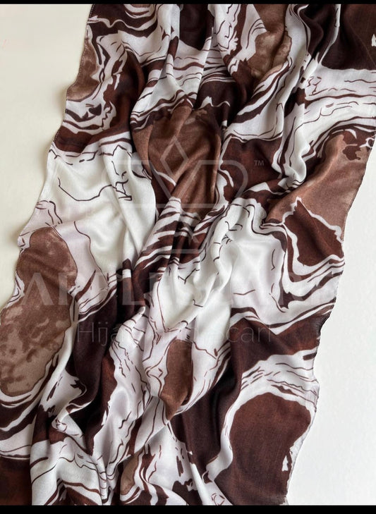 " Agate Print model Hijab