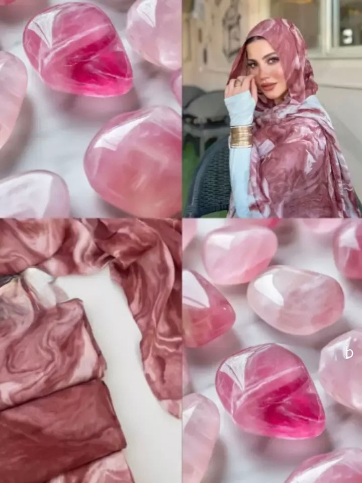 Marble model hijab