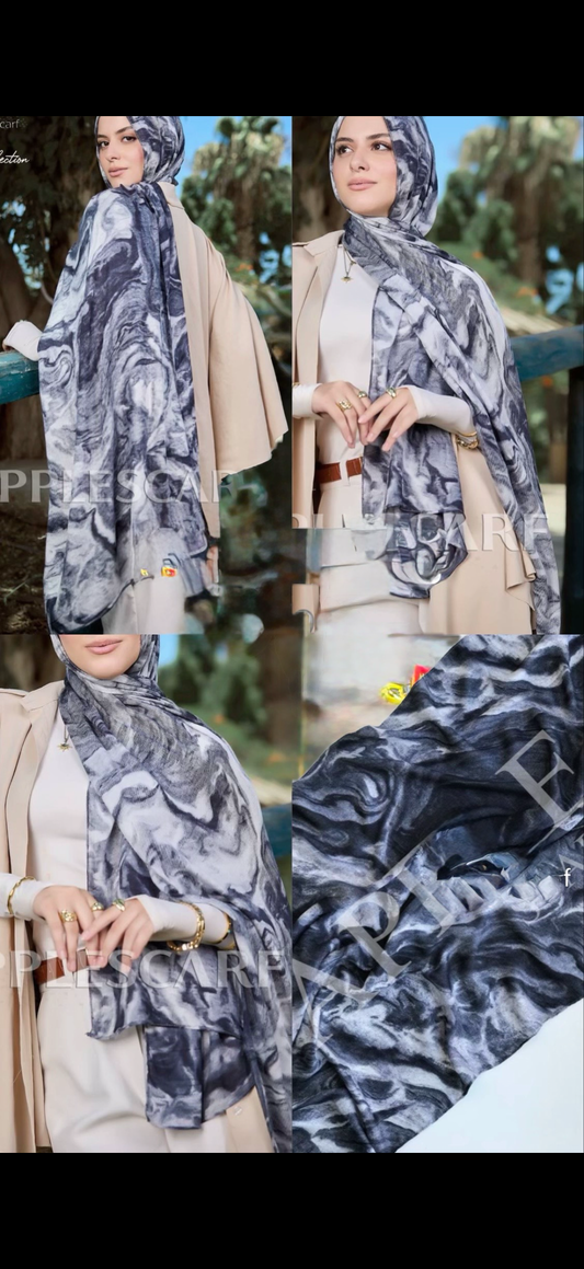 Marble model hijab
