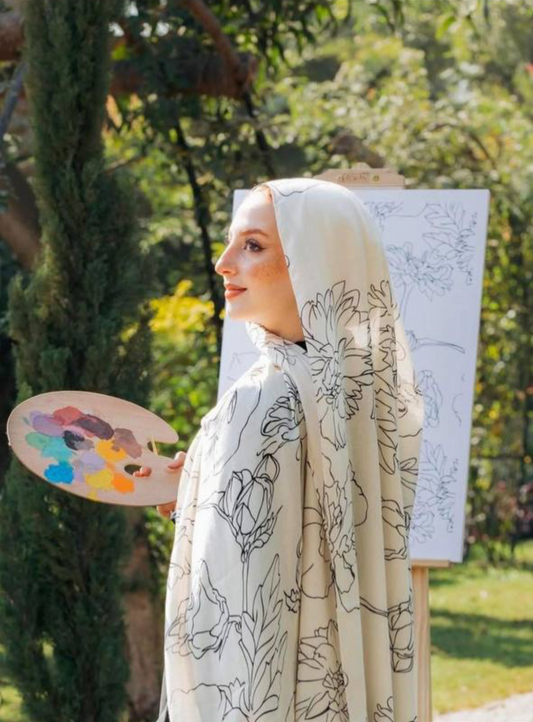 Model hijab